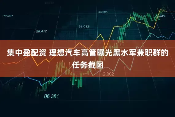 集中盈配资 理想汽车高管曝光黑水军兼职群的任务截图