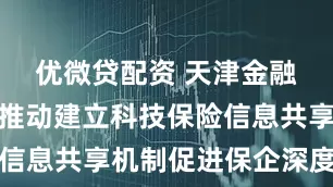 优微贷配资 天津金融监管局:推动建立科技保险信息共享机制促进保企深度对接
